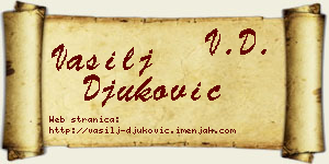 Vasilj Đuković vizit kartica